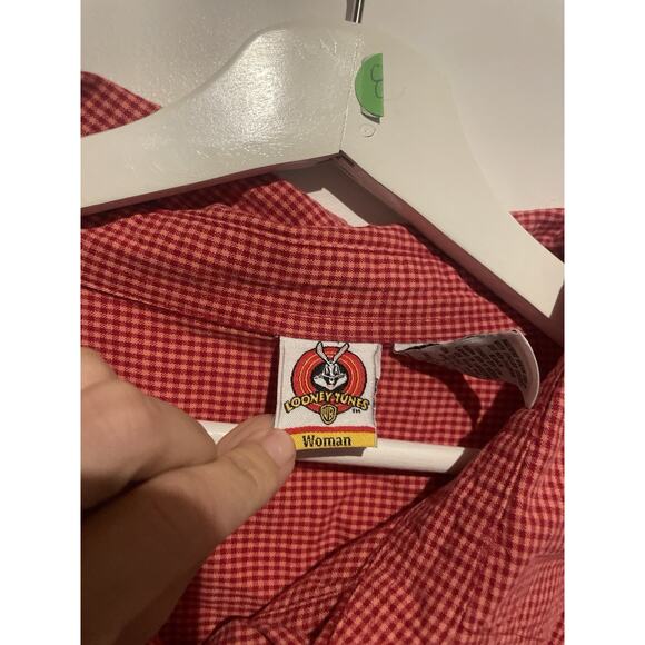 Looney Tunes Women’s Warner‎ Brothers Tweety Bird Button Up Shirt Size 26W / 28W - Picture 4 of 7